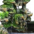 Créatif Intérieur Simulation Résine Rocaille Cascade Statue Feng Shui Fontaine D'eau Maison Jardin Déco-2