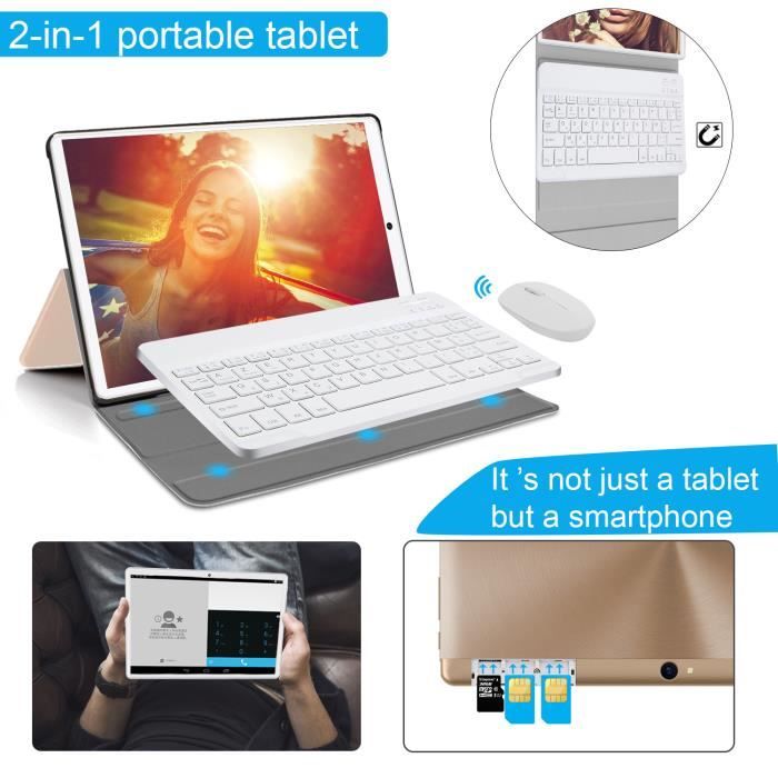 Tablette Tactile Ordinateur portable 2 en 1 Ecran2