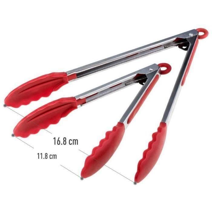 Pincettes Cuisine UKOFEW 30cm - Acier Inoxydable - Précision Et Sécurité