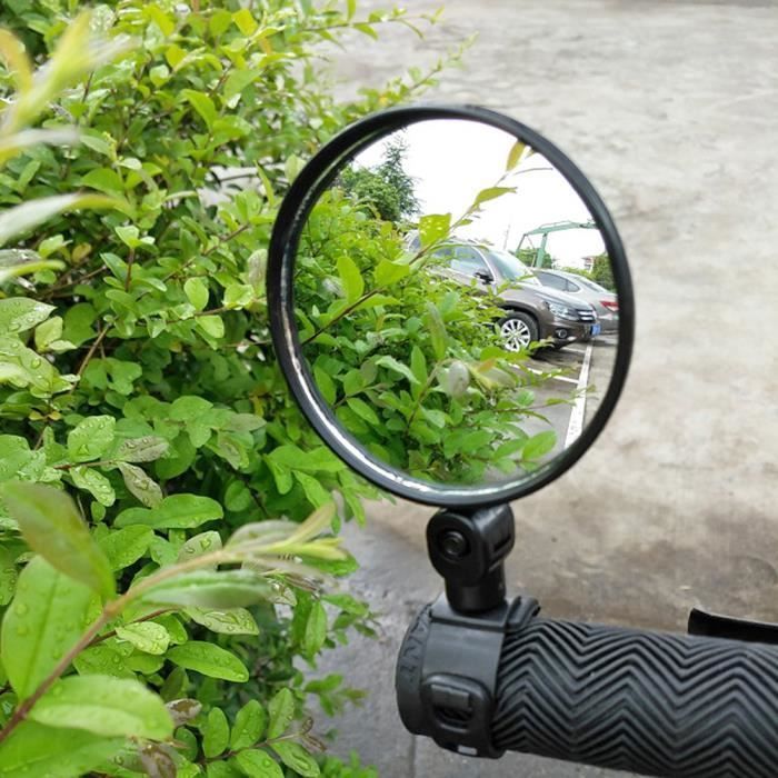 Rétroviseur Vélo De Poignet Réglable – Miroir De Sécurité Pliable Pour Guidon Ou Bras, Vision Arrière 180°