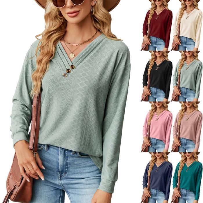 Pull Femme Sonoma Col V Manches Longues - Taille XS, Motif Câble, Neuf Avec étiquette