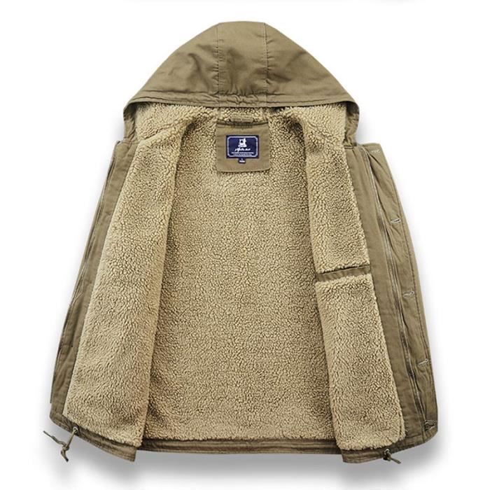 Gilet Matelassé Homme En Velours Côtelé - Doudoune Épaisse Avec Doublure Polaire - Veste D'Hiver Chaude Et Confortable