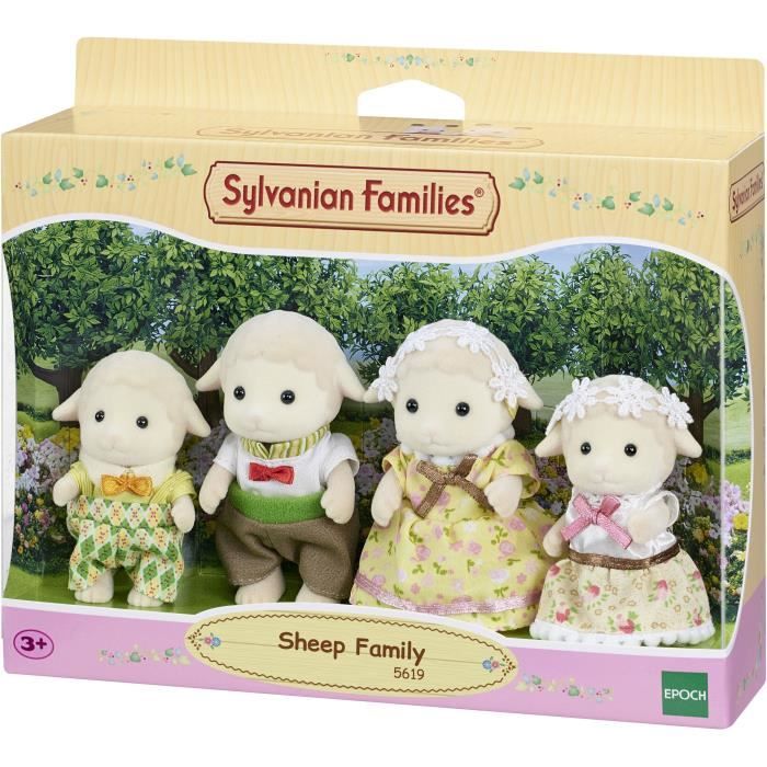 SYLVANIAN FAMILIES - Famille mouton - 4 personnages articulés et habillés  avec soin - Cdiscount Jeux - Jouets