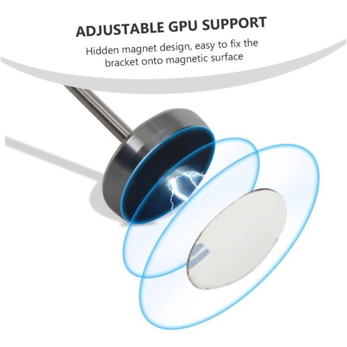 upHere Sync A-RGB Support de Carte Graphique GPU Brace Carte vidéo, Simple  ou Double Emplacement pour Cartes(GL28ARGB)