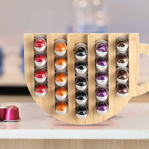 Porte-capsules Nespresso Vertuo Hephaïstos - 30 Capsules, Acier Chromé, Base Rotative 360°, Dimensions 17x17x33 Cm