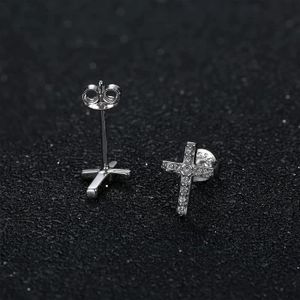Boucles d'oreilles tige grain de café fermoir poussettes argent 925