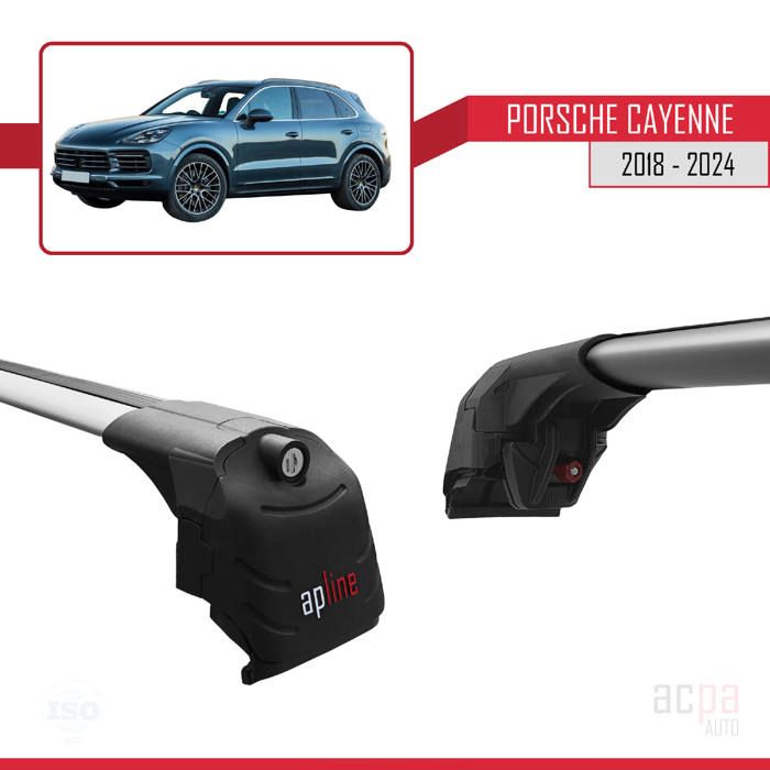 Barres De Toit Apline ACE-2 Pour Skoda ENYAQ 2021-2024 - Porte-Bagages Railing Gris