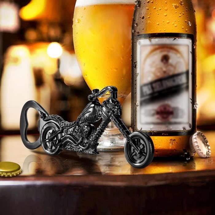 Décapsuleur Moto Tête De Mort, Cadeaux De Bière Personnalisés Pour