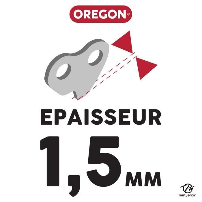 Chaîne Oregon pour tronçonneuse 3/8 1,5 mm - OREGON - 68 maillons