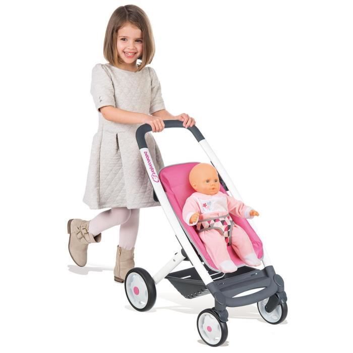 Poussette Combi 3 en 1 Smoby Bébé Confort pour poupon jusqu'à 42