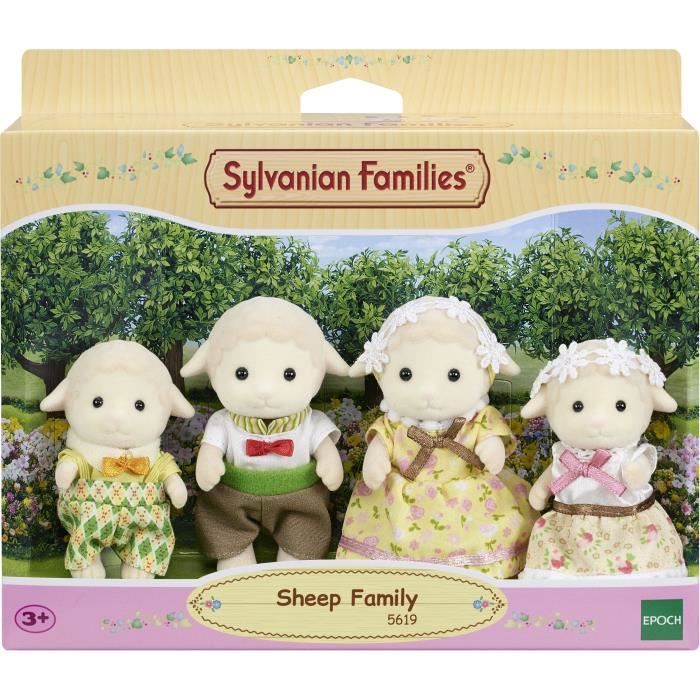 SYLVANIAN FAMILIES - Famille mouton - 4 personnages articulés et habillés  avec soin - Cdiscount Jeux - Jouets