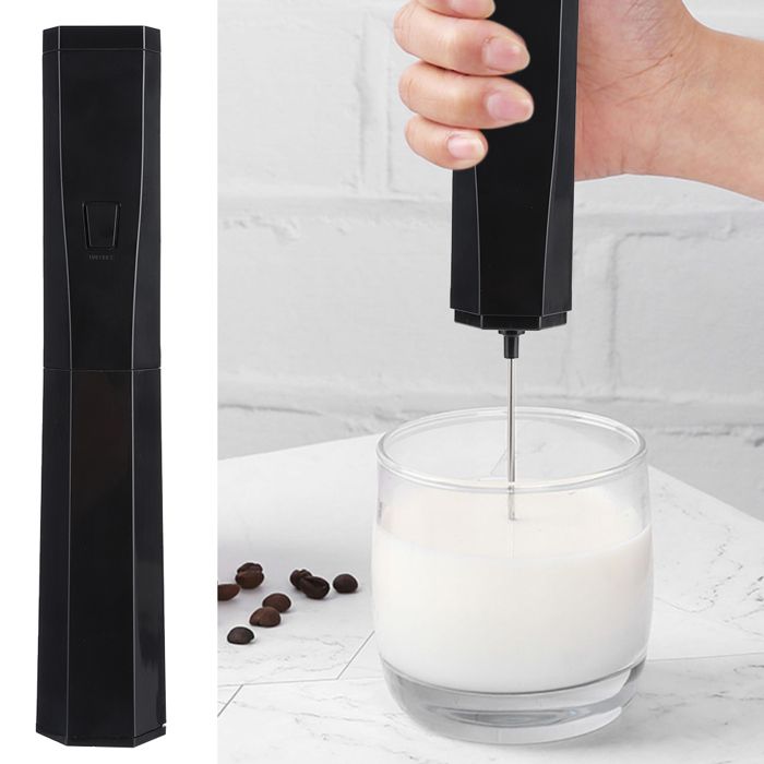 Mousseur à Lait électrique PowerLix - Portable, 19.000 Tr/min, Acier Inoxydable, Pour Latte Et Cappuccino Fouet Lait 19000tr/min