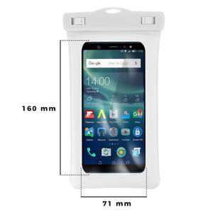 Pochette Étanche Téléphone Triangulaire Flottante IPX8 - Sac Étanche Smartphone Plage Piscine Jusqu'à 10m