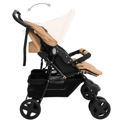 Playshoes Filet De Poussette Avec Doublure Intérieure Beige – Grand Format, Fermeture Velcro, Pratique Et Discret