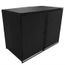 Abris Garage Pour Poubelle Double Resine Tressee Noir 148x80x111