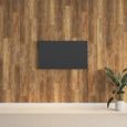 vidaXL Panneaux muraux Aspect bois Marron PVC 2,06 m² 351819-0
