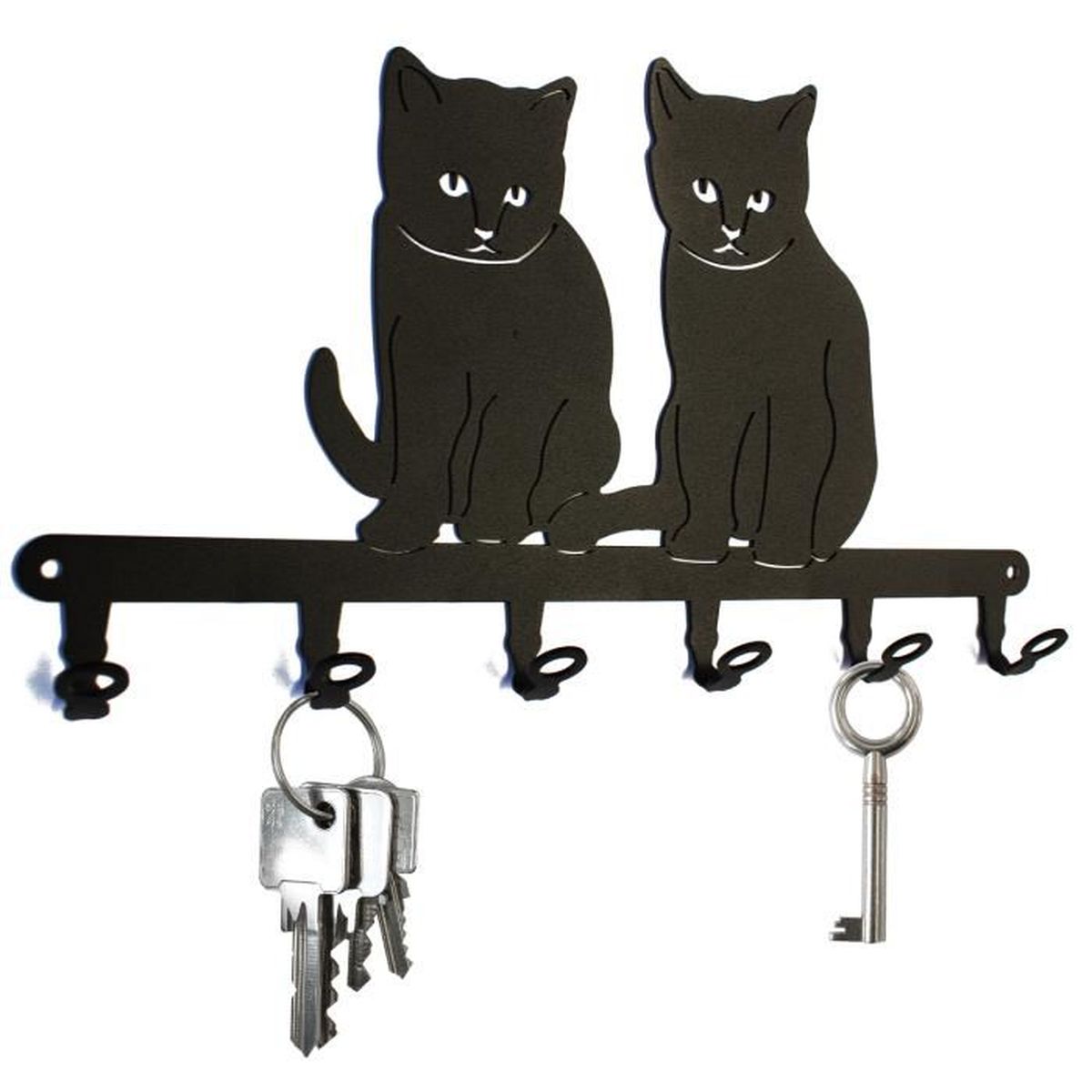 Tableau Des Cles Bebe Chat 6 Crochets Crochets Porte Cles Chatons Noir Achat Vente Armoire Boite A Cle Cdiscount