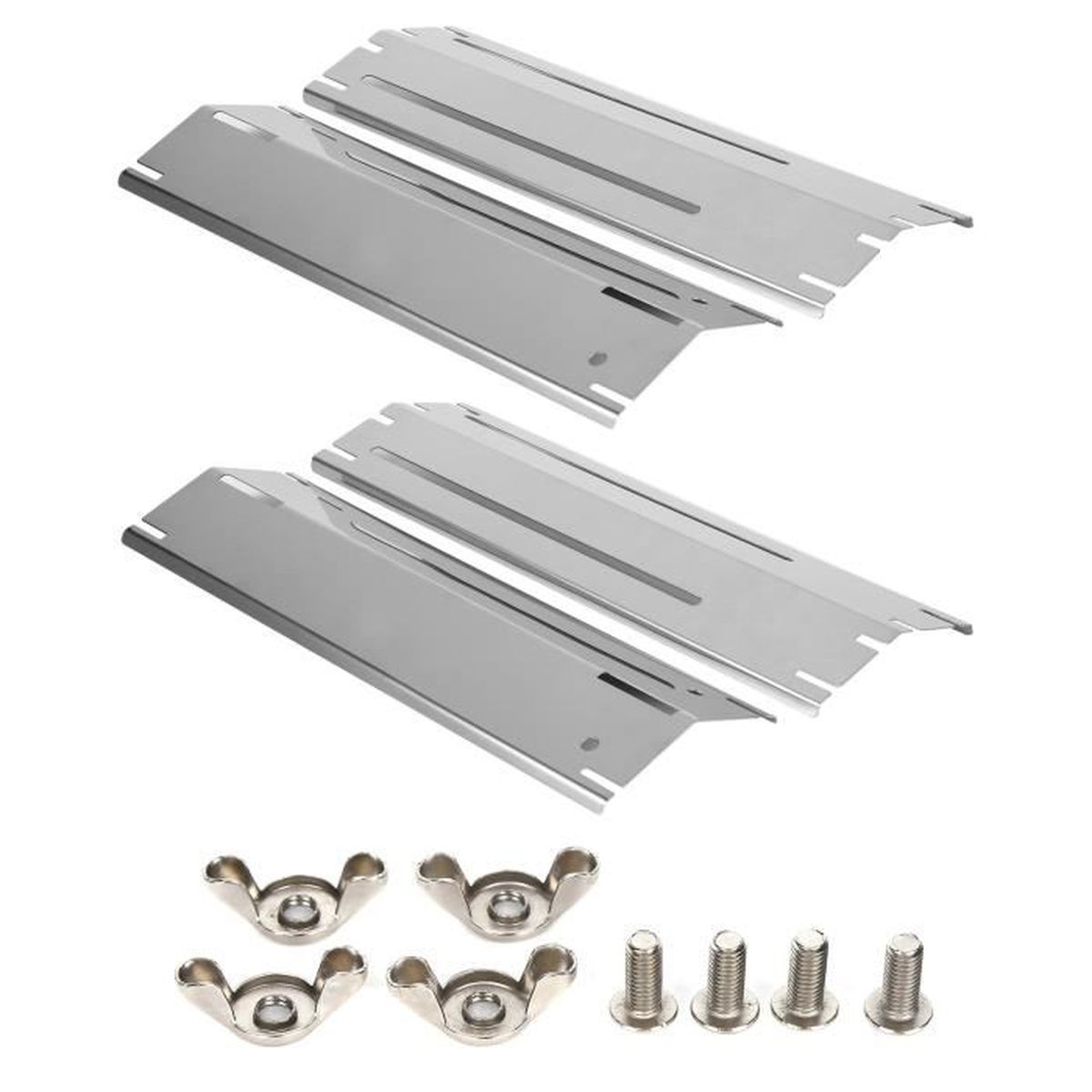 Couvercles Brûleurs Inox Pour Barbecue Landmann Triton 3.0/3.1 - Set De 3, NEUF, Design Bullé