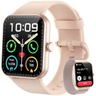 FEIPUQU Montre Connectée Femme pour Samsung iPhone Android, 1.85" Smartwatch avec Appel Bluetooth, Voix de l'IA, Calories, IP68, Podometre