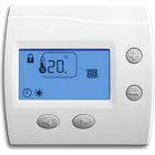ATLANTIC Thermostat d'ambiance digital - Domoable - Blanc - Semi encastré - Connecté - 6 modes de fonctionnement
