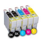 BOURJOIS Cartouches d'encre INKPRO non OEM assorties T1291 BK - T1294 Y pour imprimante Epson WF-7015