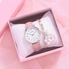 Montre Femme RMEGA - Quartz Analogique - Etanche 50m - Bracelet Cuir - Chic Rose