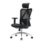 SIHOOChaise de Bureau Ergonomique, Support Lombaire, Appui-Tête et Accoudoirs Réglables, Chaise de Bureau en Maille Respirante,