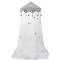 Moustiquaire Étoile Baldaquin Ciel de Lit Bébé AMANKA - Blanc - Protection XXL Anti-Moustique