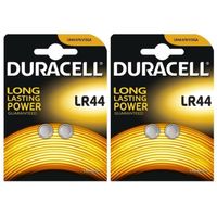 4 x Duracell LR44 1.5 V pile bouton alcalin piles LR44 A76 AG13 357 SR44