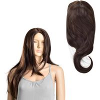  Perruque Marron Perruque de crinière art cheveux pour femmes long lisse 61cm