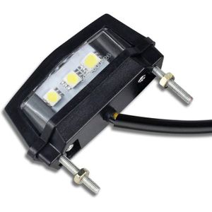 Tbest Lampe Plaque Immatriculation 8200480127 – Éclairage LED Arrière Pour Renault Clio III/IV, Fluence, Kadjar Etc.