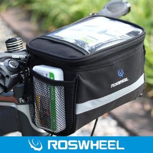 PANIER - SACOCHE VÉLO Sac-Sacoche de guidon avant ROSWHEEL Noir 3.5L en 