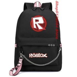 ROBLOX Sacs à dos étudiants sac d'école USB Ordinateur Portable Sac Dos avec Cipher Lock