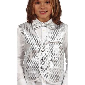 Gilet Fille 12 Ans Pailleté Brillant, Sans étiquette, Idéal Pour Soirées Et Déguisements