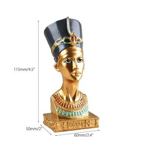 FIGURINE - PERSONNAGE Gris clair - 5X6X11.5cm - Statue De La Reine Du Faucon Égyptien, Sculpture Glamour Antique, Ornement En Résin
