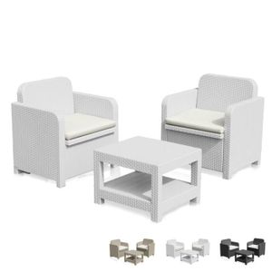 Salon Pour Exterieur Jardin Fauteuils Grand Soleil Giglio Bar Poly