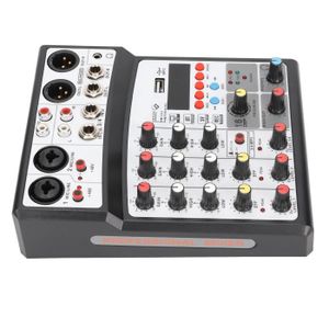 VBESTLIFE table de mixage portable F4‑MB Portable Mini Mixer 4 Canaux DJ  Audio Mixer Sound Board Console pour PC Enregistrement - Cdiscount TV Son  Photo