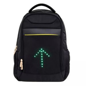 ECLAIRAGE POUR VÉLO Sac à Dos Vélo 20L Noir LEDWARNING - 48 LEDs Direc