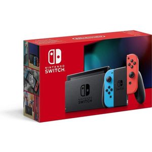CONSOLE NINTENDO SWITCH Nintendo Switch Rouge/Bleu Néon 32Go [Nouveau modè