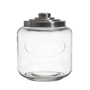 IB Lot de 100 couvercles de haute qualité pour bocaux en verre Blanc Ø 82 mm 