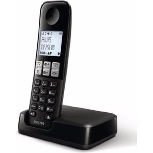 Téléphone fixe Téléphone fixe sans fil Philips D250 DECT - écran 
