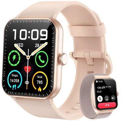 Montre Podomètre Sans Bluetooth – étanche IP68, Compteur De Calories Et Moniteur De Sommeil Pour Homme Et Femme (rose)