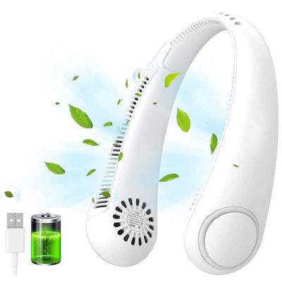 Ventilateur De Cou Rechargeable - 3 Vitesses, Mains Libres - Pour Sport, Voyage, été