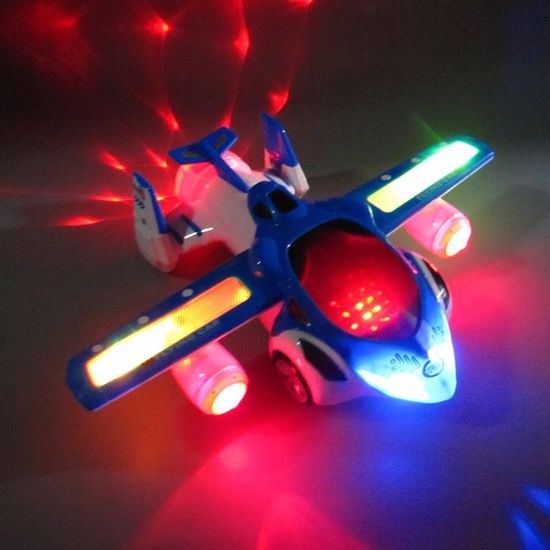 Gomice Moto Transformeur Cascadeur Rotatif 360° Avec Lumière LED Et Musique - Jouet Moto Enfant