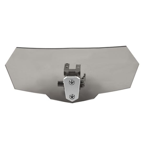 Déflecteur Universel Pare-Brise Moto - Pour Phares Ronds 5" à 7" - Noir - Plastique ABS Et Fer