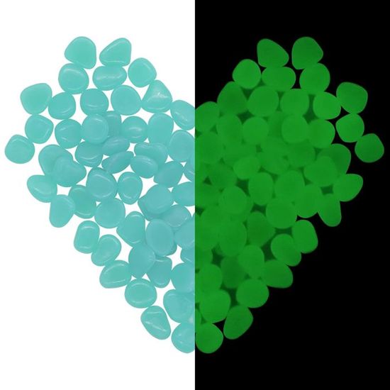 1000 Pierres Lumineuses Vertes 0.8-1 Cm - Galets Phosphorescents Pour Jardin, Allée, Aquarium & Décoration