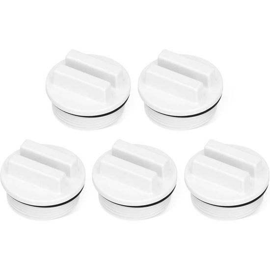 Bouchon d'hivernage,Filtre Bouchon de vidange avec Joint torique Ligne de Retour de Spa de Piscine filetée 5 pièces pour piscines - Jardin