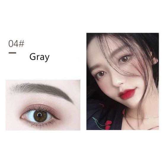 Crayons à Sourcils Imperméables 4 Points - 3 Couleurs (brun, Gris, Noir), Longue Tenue, Marque EQGTTL