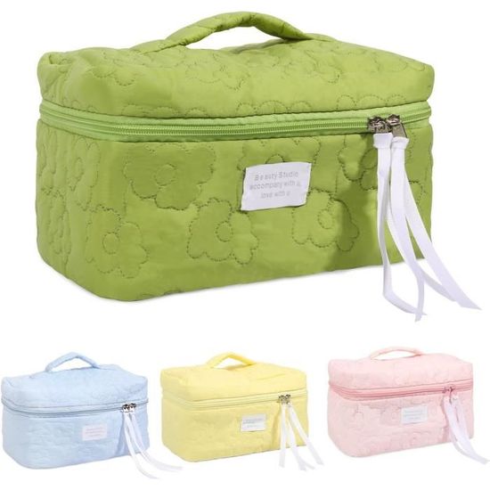 Trousse De Toilette Femme Grande Capacité - étanche, 24x11x11 Cm, Cuir PU, Idéale Pour Voyage