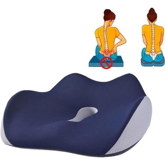 Coussin Ergonomique ProtoArc Pour Siège - Soulage Dos, Coccyx - Bureau, Voiture, Gaming